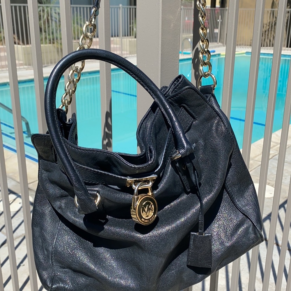 MICHAEL KORS HANDBAG WOMENS BLACK PURSE DESIGNER